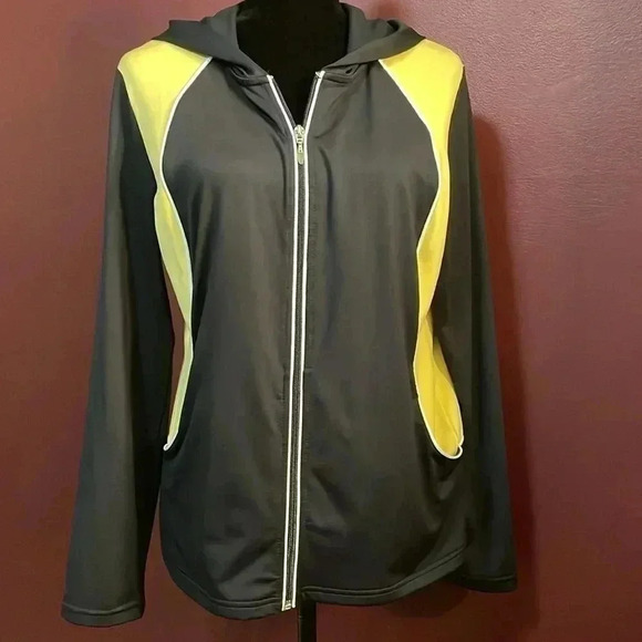 Style & Co Sport Women’s Medium Stretch Hooded Zip Up Jacket - Picture 2 of 8